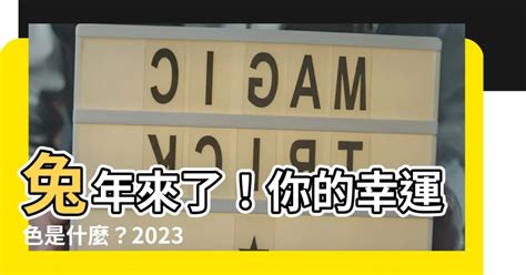 2023兔年幸運色|2023兔年生肖開運指南！幸運色、幸運數字、招財方位公開，快。